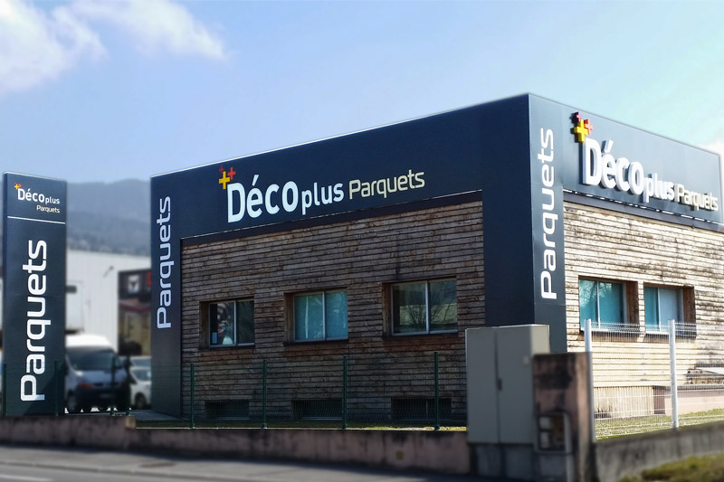 Enseigne lumineuse, lettres boitiers avec led pose pour SGIV