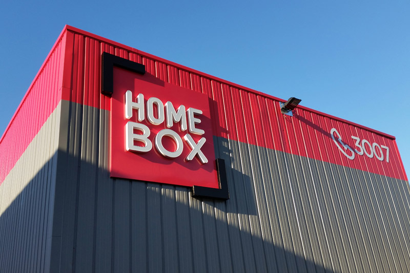 Home box, lettres boitiers lumineuses, pose pour SGIV