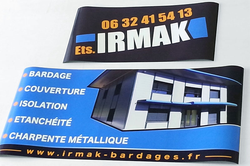 Impression numérique sur magnétique pour véhicule