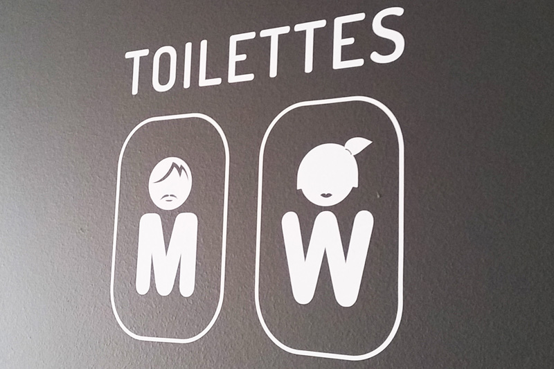 Pictos adhésif blanc